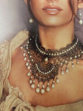 Authentic Jewelry Natural Freshwater Pearls Silk Crochet Statement Necklace